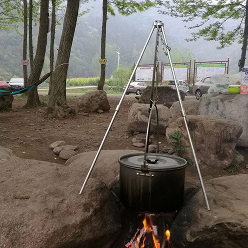 Подвесной горшок для кемпинга и пикника из алюминиевого сплава вместительная