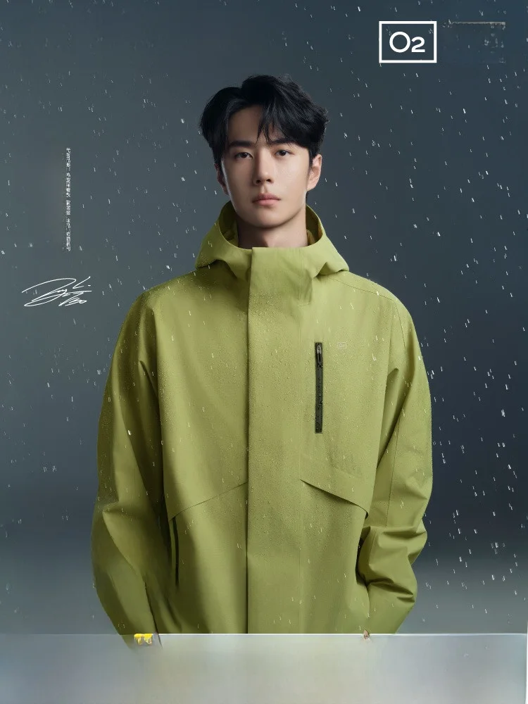 [Wang Yibo Same Sle] Мужская одинарная куртка Banana Oxygen 303 водонепроницаемая ветрозащитная