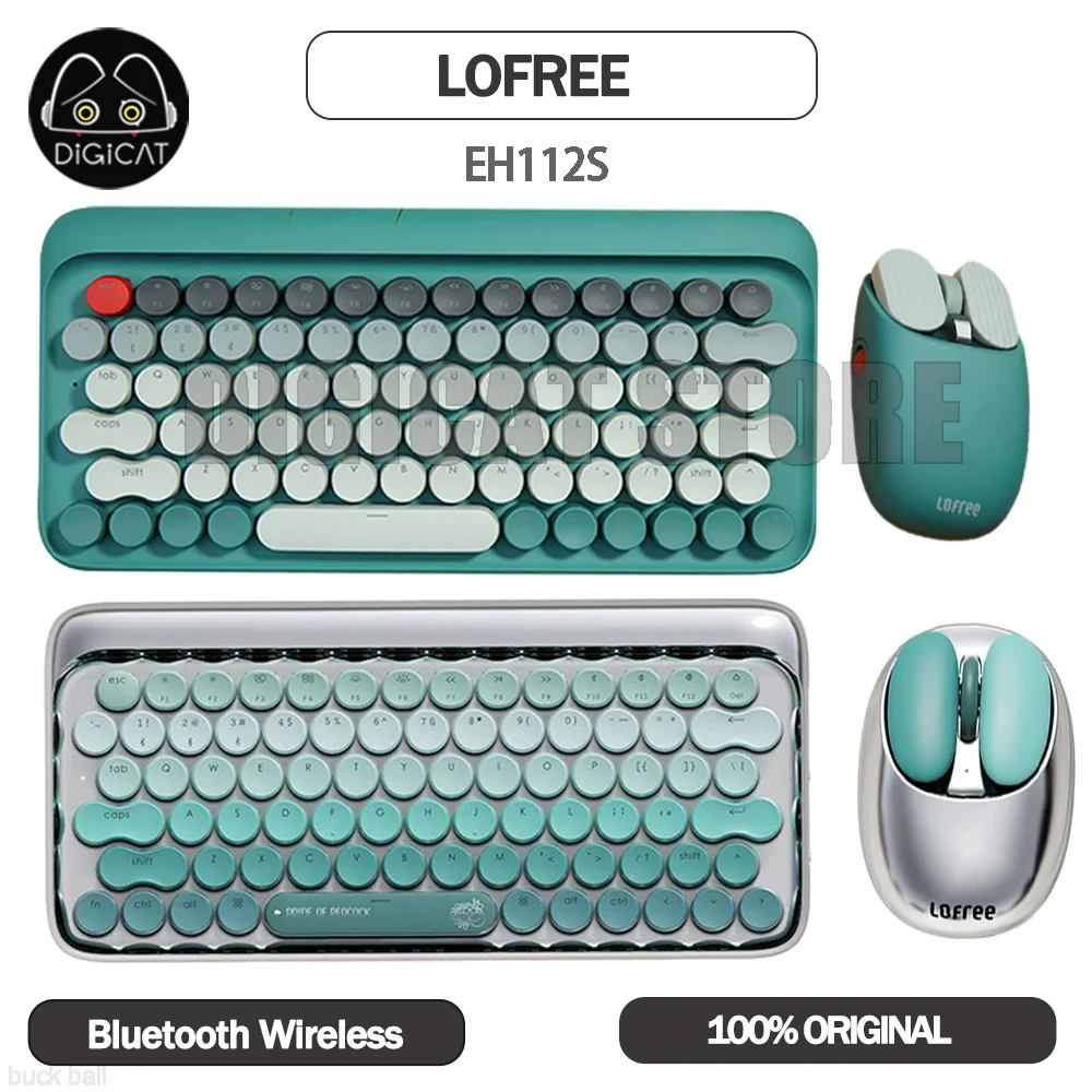 

Lofree Mechanical Keyboard 79 Keys Bluetooth Wireless Keyboard With Mouse Metallic Silver Backlight For Win/Mac/IOS/Linux Gift