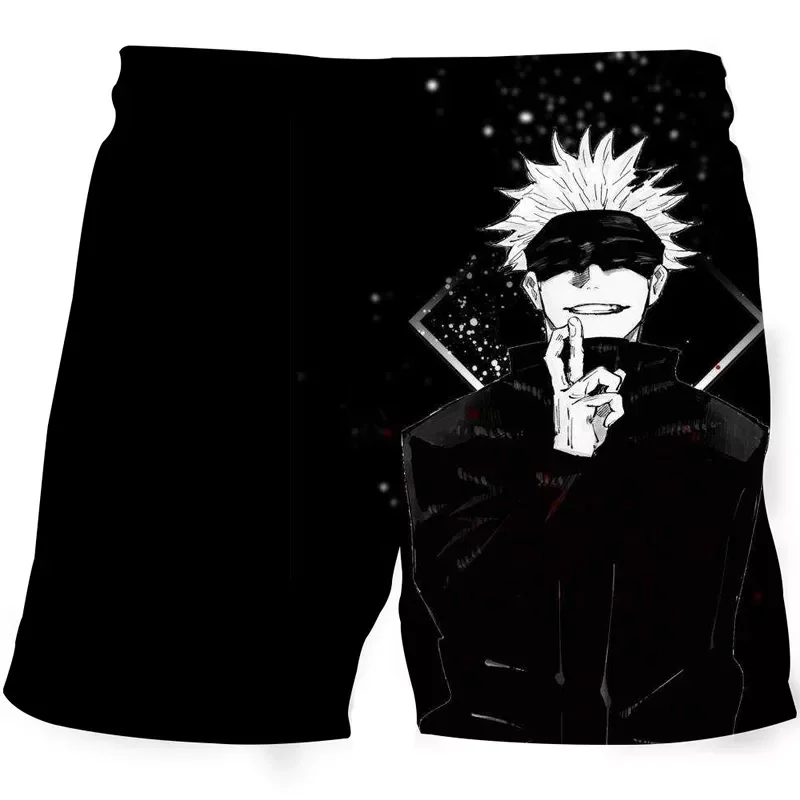 

2023NEW Anime Jujutsu Kaisen 3D Printed Swimming Shorts Men Summer Beachwear Loose Swim Trunks Kpop Swimsuits Shorts Beach Short