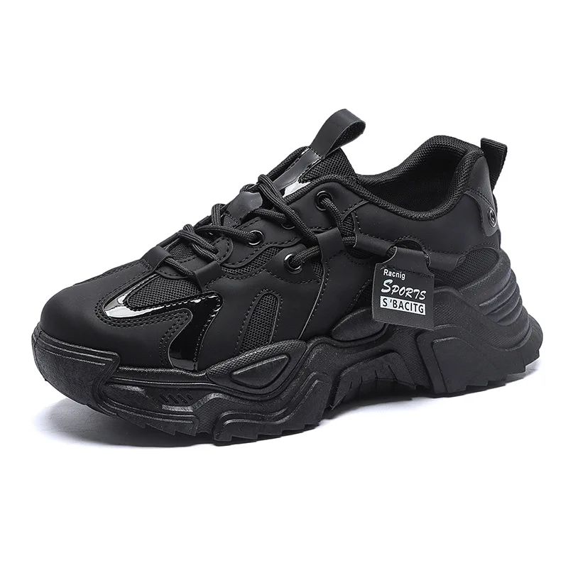 

Korean Style Shoes Women's Net Cloth Breathable Sneakers Women 2022 Spring Autumn Thick Sole Height Sports Casual Shoes