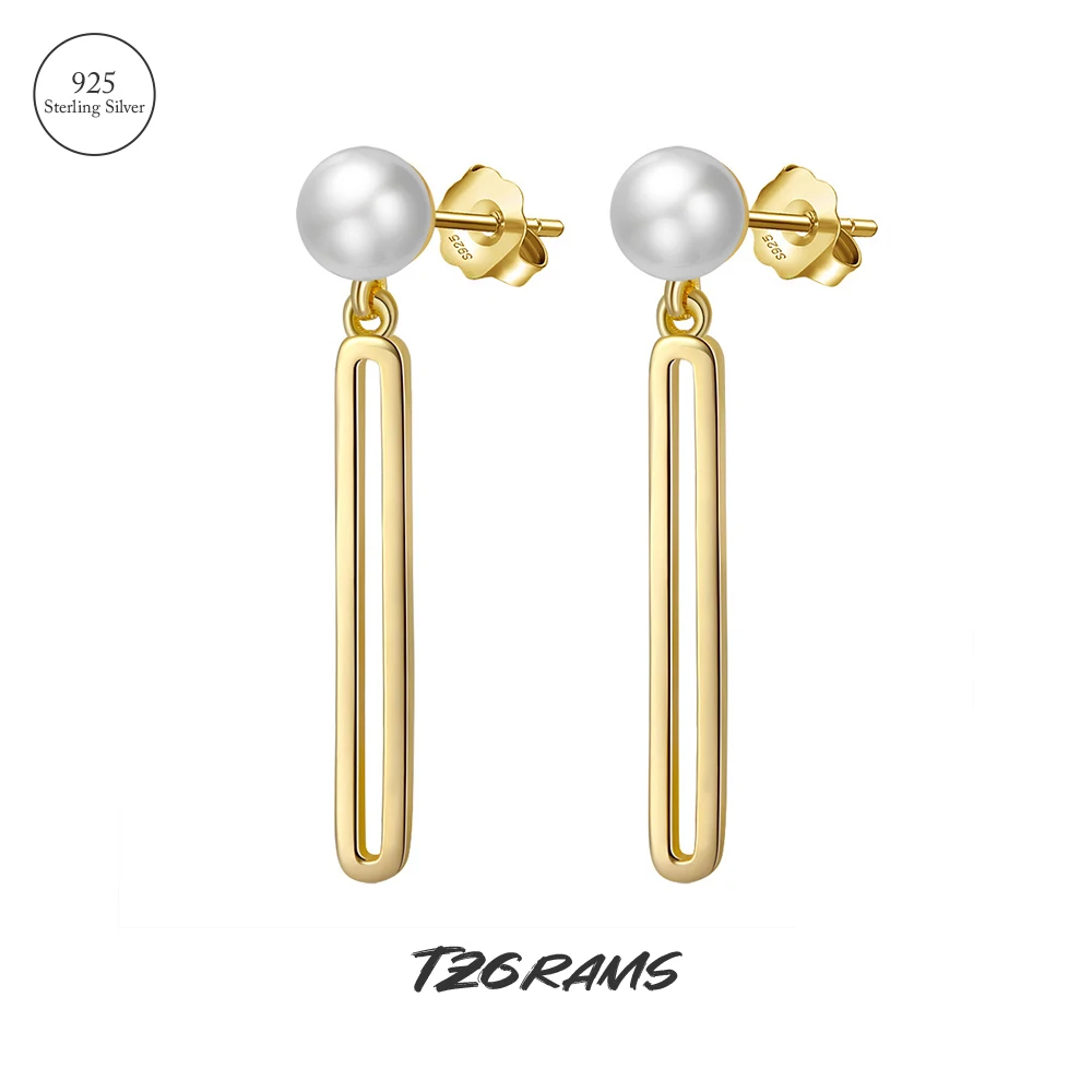 

Длинные серебряные серьги-подвески с натуральным жемчугом