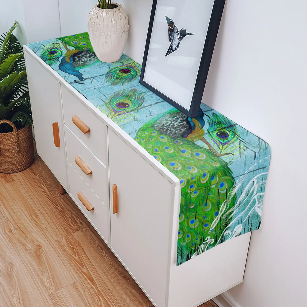 Кофейный столик с перьями из древесины павлина домашний декор деревенский для