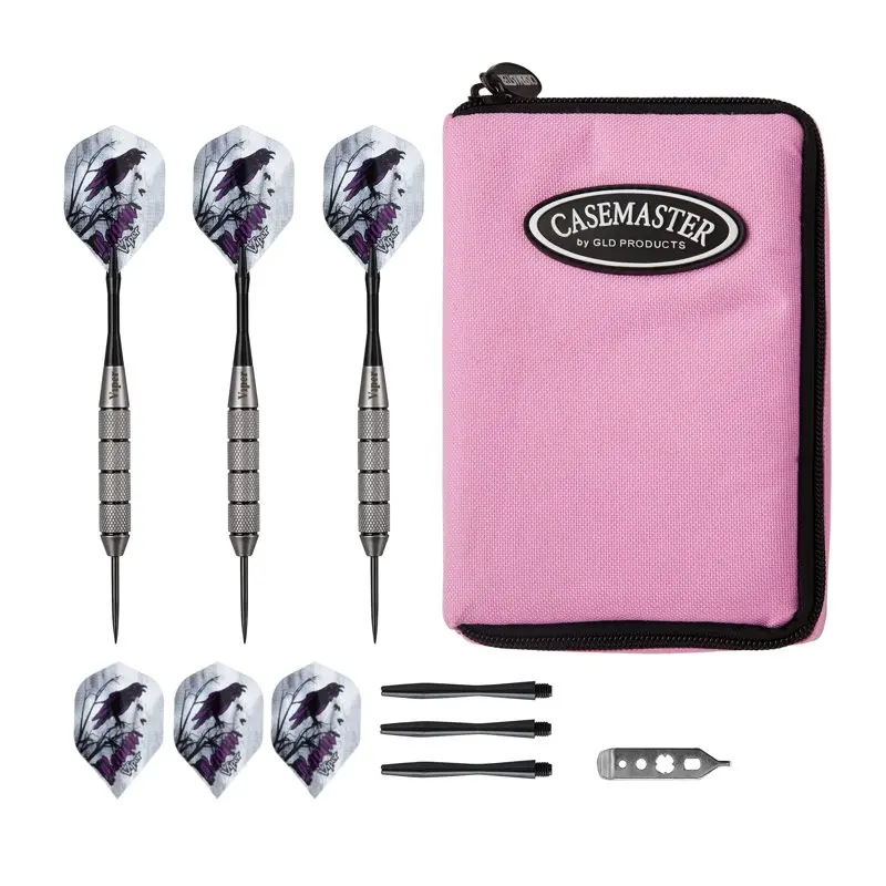 

Underground Raven Steel Tip Darts 25 Grams and Select Pink Nylon Case Dart Board Set Wall Hanging Thickened Indoor Outdoor Thr