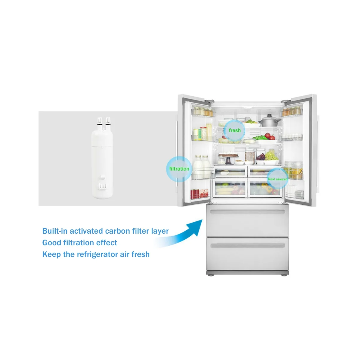 Замена крышки фильтра для воды W10295370A холодильника EDR1RXD1 FiIter1 46-9081 46-9930 EDR1 фильтр