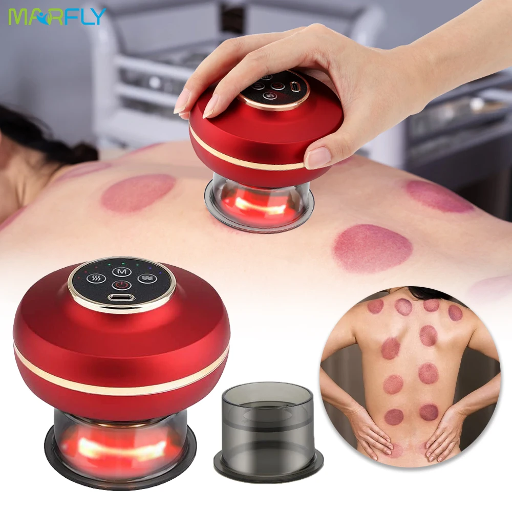 

Electric Cupping Anti-Cellulite Vacuum Massager For Body Suction Cups Heating Guasha Fat Burning Slimming Massage Dropshipping