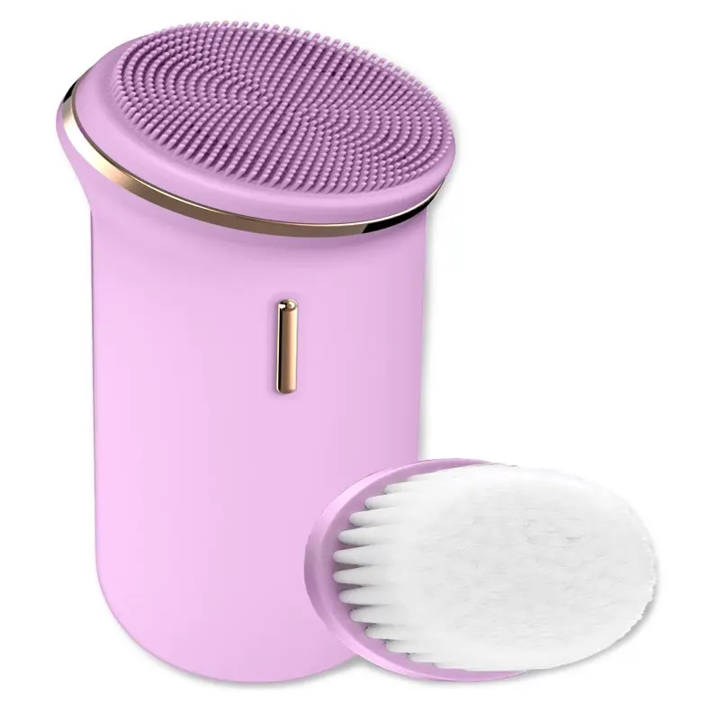 

Rechargeable Sonic Facial Brush, 2 Brush Heads, 5 Speed Modes