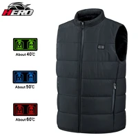 black heated vest men usb heated jacket 9 zone motorcycle heated vest warm clothing hunting vest winter heated jacket