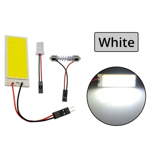 Автомобильная светодиодная лампа T10 W5w Cob 24SMD 36SMD 48SMD, лампа для салона автомобиля, для чтения, гирлянсветильник для багажника, белый, красный, синий