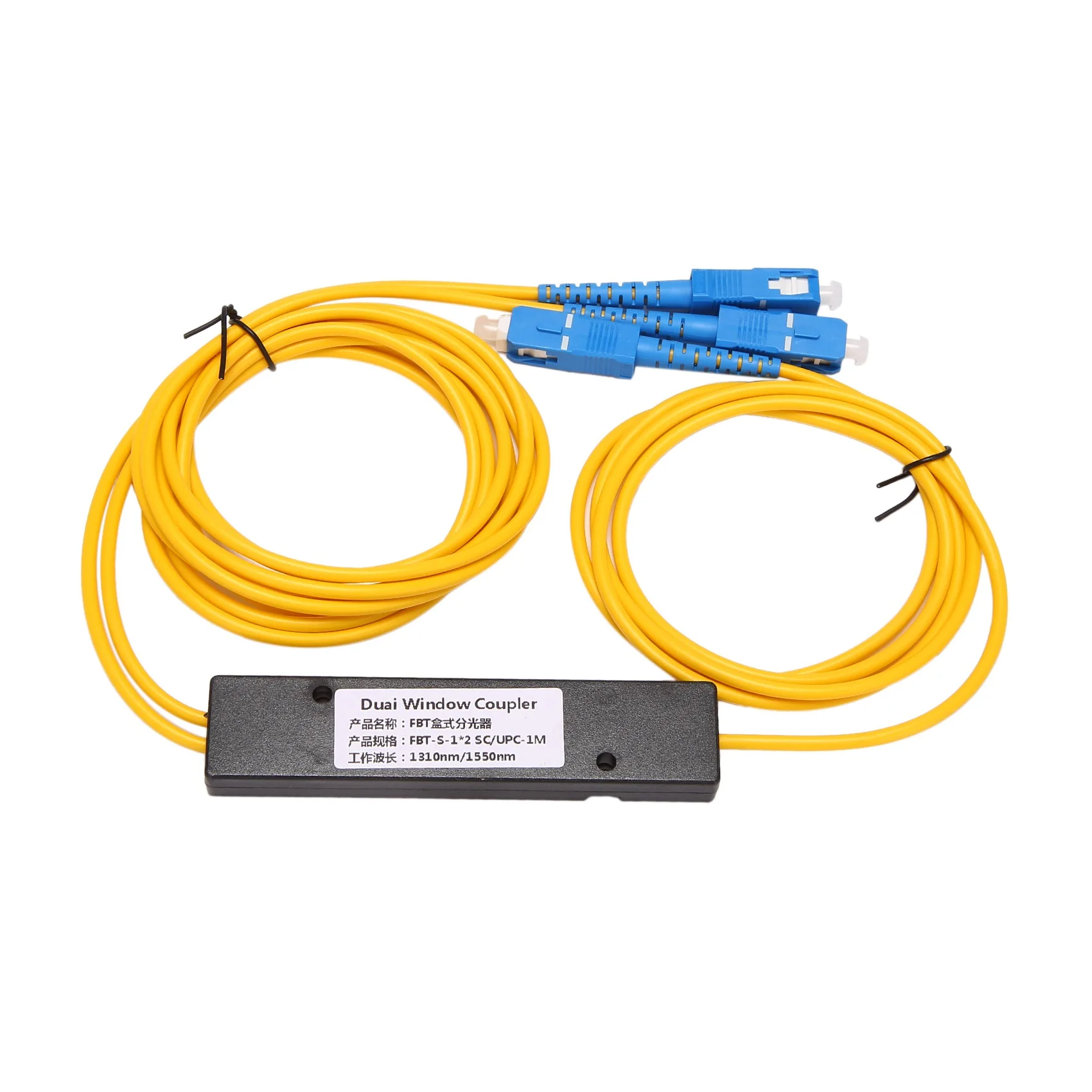 Одномодовая оптоволоконная штуцер Plc Ftth SC UPC 1X2