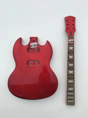 «Сделай сам» (не новая), изготовленная на заказ электрическая гитара без металлических элементов, скидка, бесплатная доставка W1644