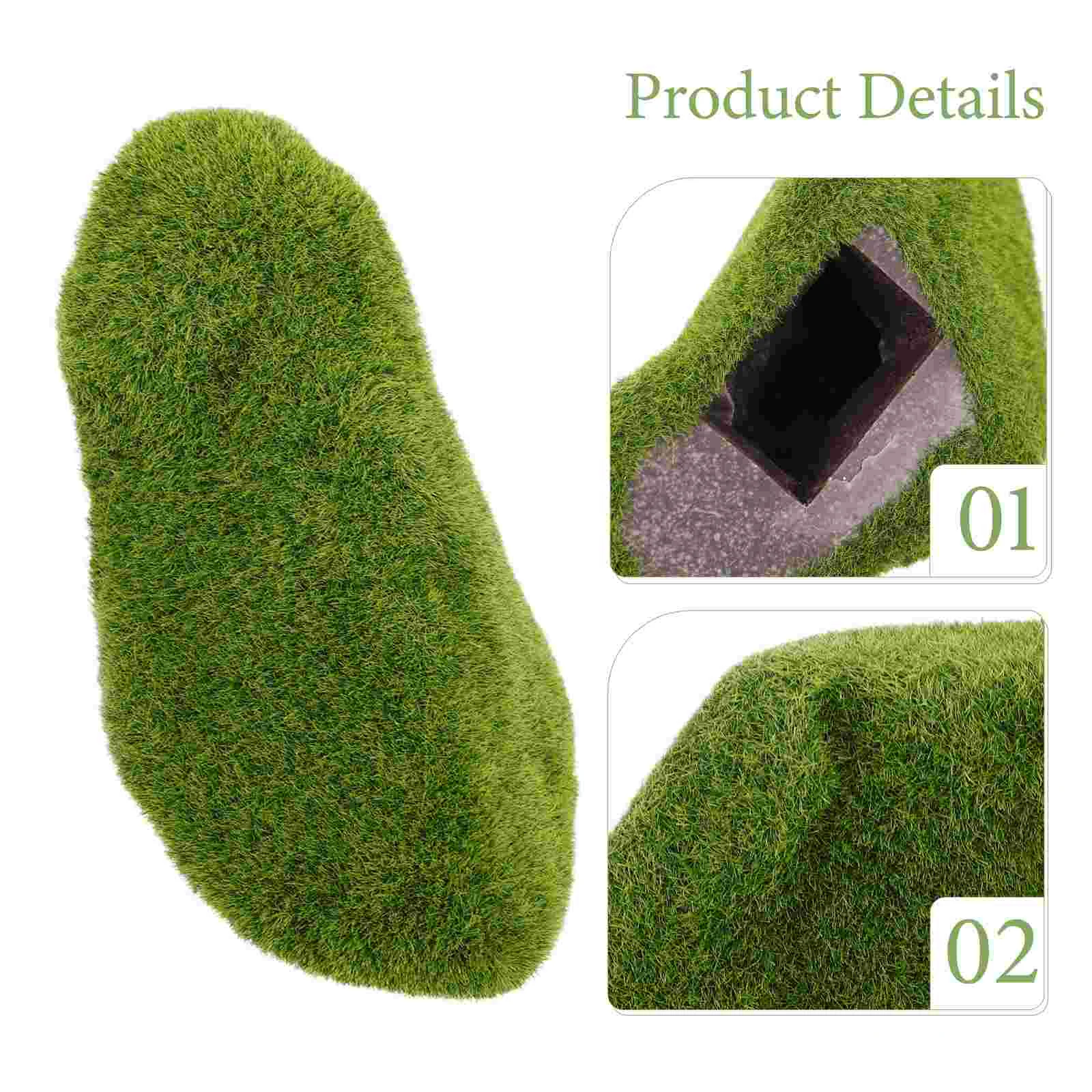 Имитация зеленых водорослей искусственный камень из мха для садовых камней