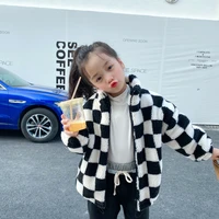 girls coat jacket cotton%c2%a0outwear overcoat 2022 new arrive warm thicken plus velvet winter breathable childrens clothing