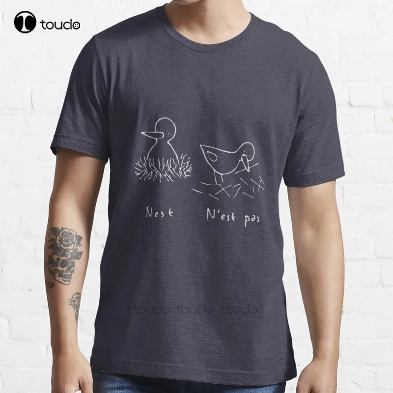 

New Nest Bird Birds Nest N'Est Pas T-Shirt Cotton Men Tee Shirt Custom Aldult Teen Unisex Digital Printing Tee Shirts Tee Shirt