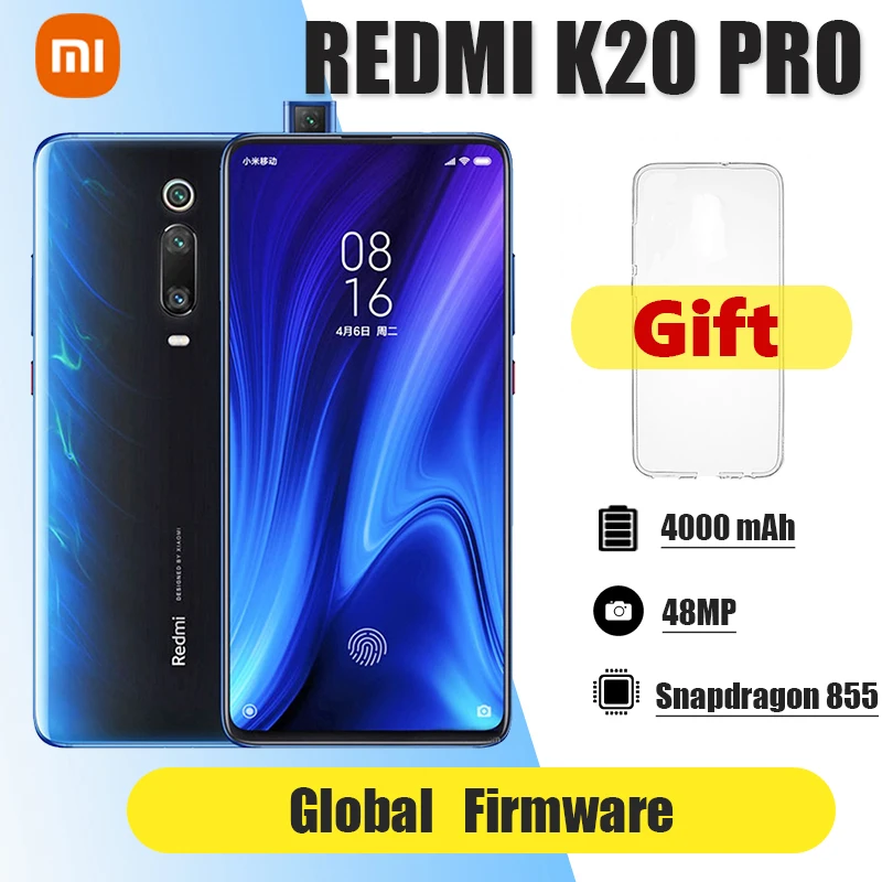 

Smartphone Xiaomi Redmi K20 / K20 Pro/ xiaomi 9T/xiaomi Mi 9T Pro Cellphone NFC celular Snapdragon 855 with phone case gift