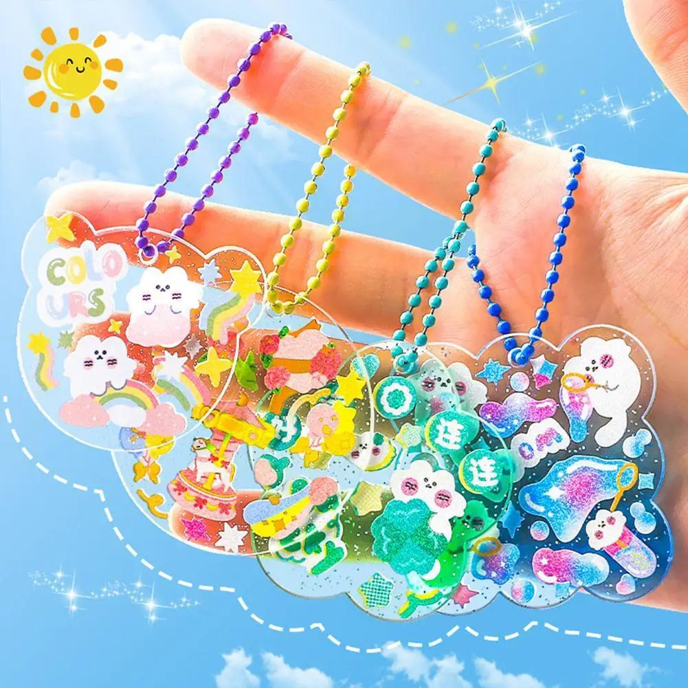 

Goo Card Stickers Girl Children's Toys Goo Plate Card Tool Gifts Toy Diy Cheap Stickers Disc Small Gift Free With Gooka Mat X6I0