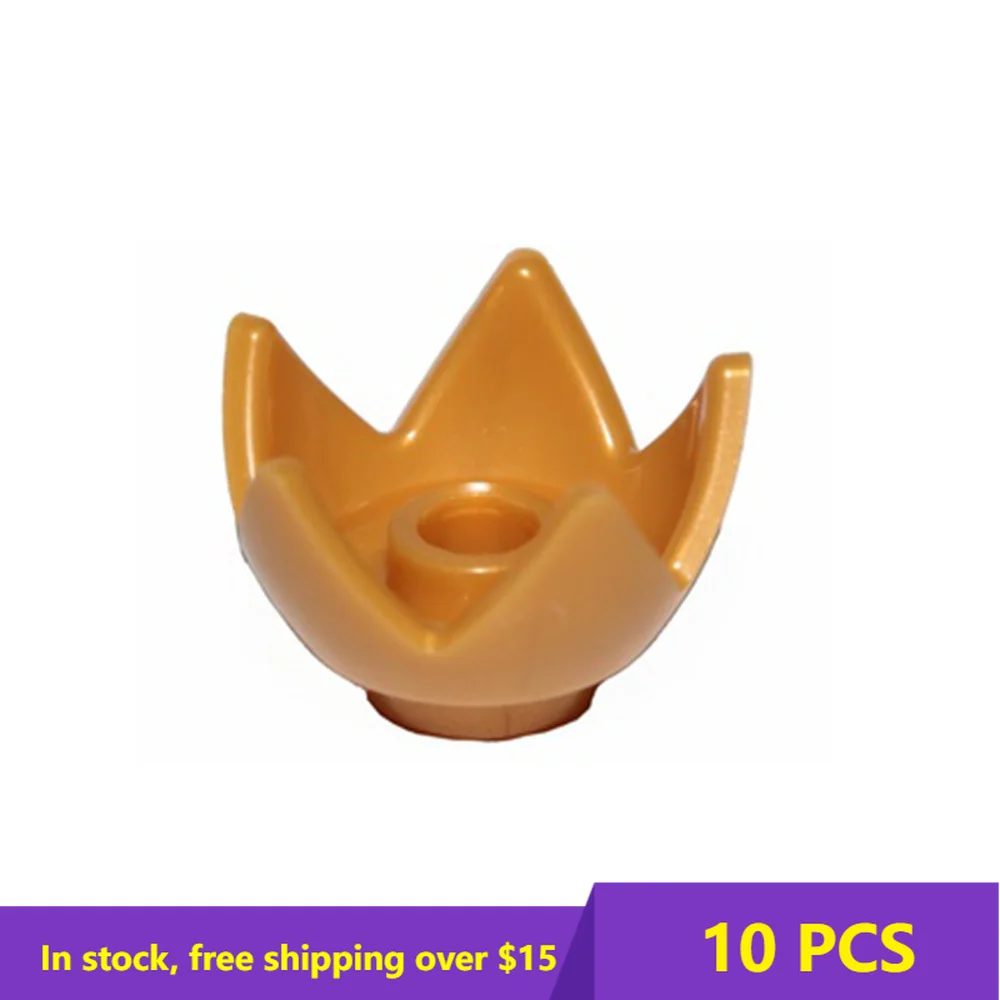 

10PCS Assemble Particle 39262 Crown with 5-point headdress Building Blocks Kit Replaceable Part High-Tech Toys For Child Gifts