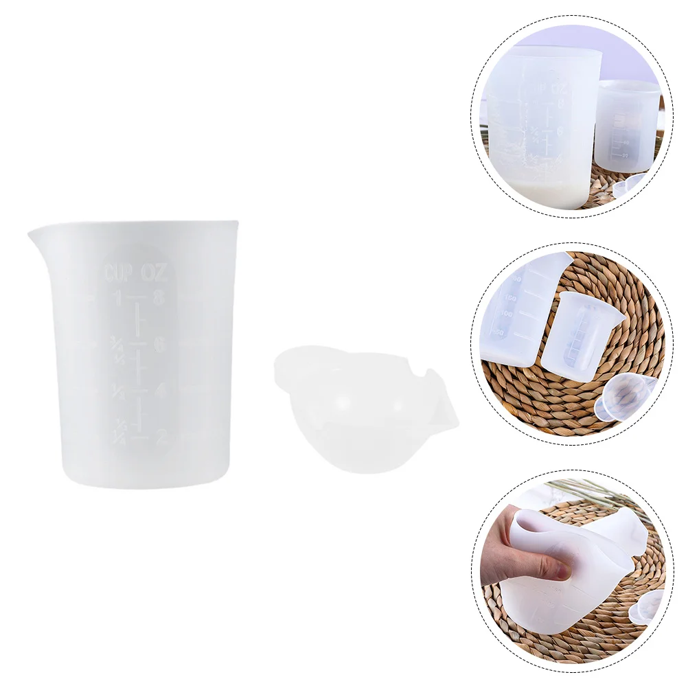 

2pcs Silicone Measuring Cups DIY Hand Made Crafts Epoxy Cups Mixing Cups