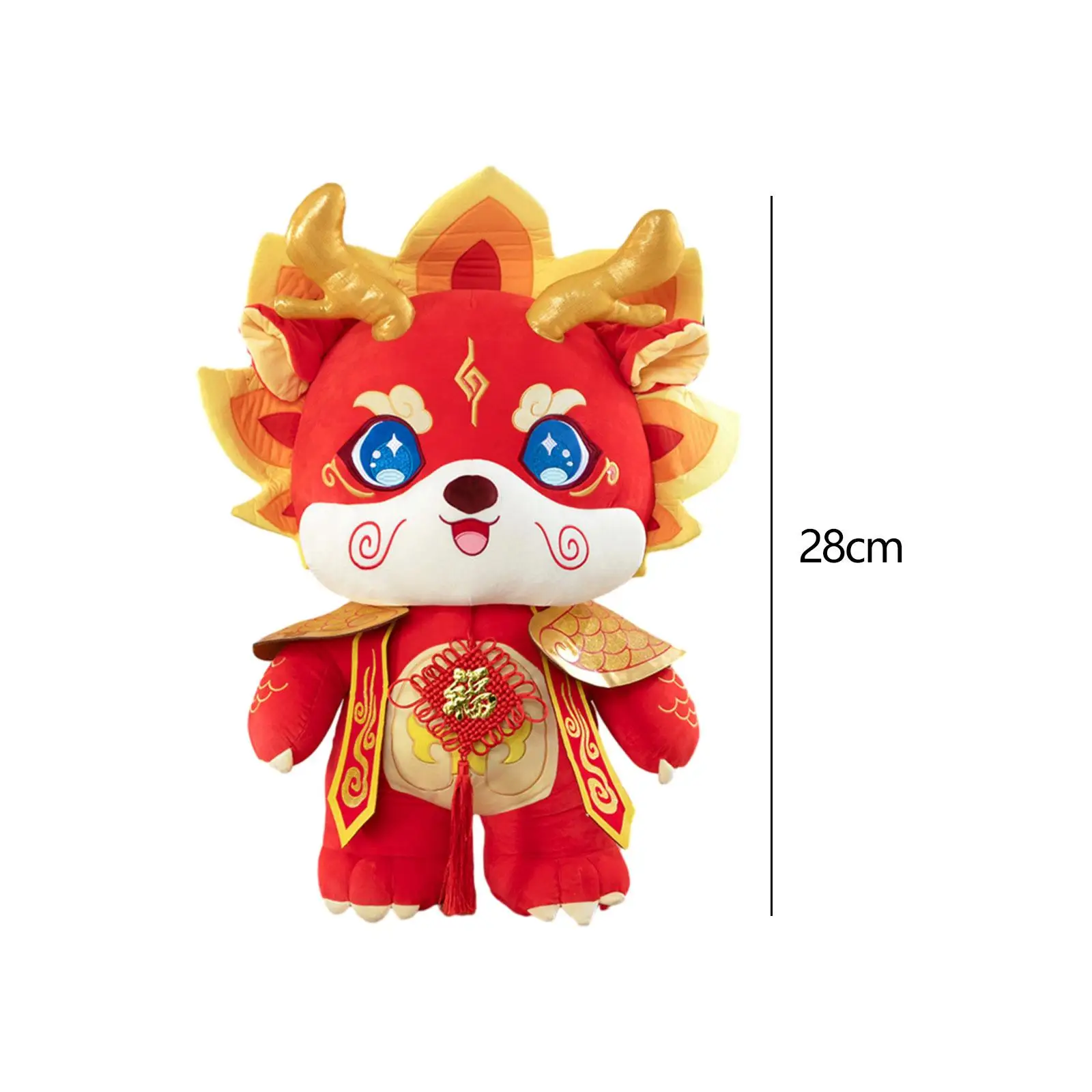 Китайский Новый год 2024 новогодние дракона плюшевая кукла украшение милая мягкая