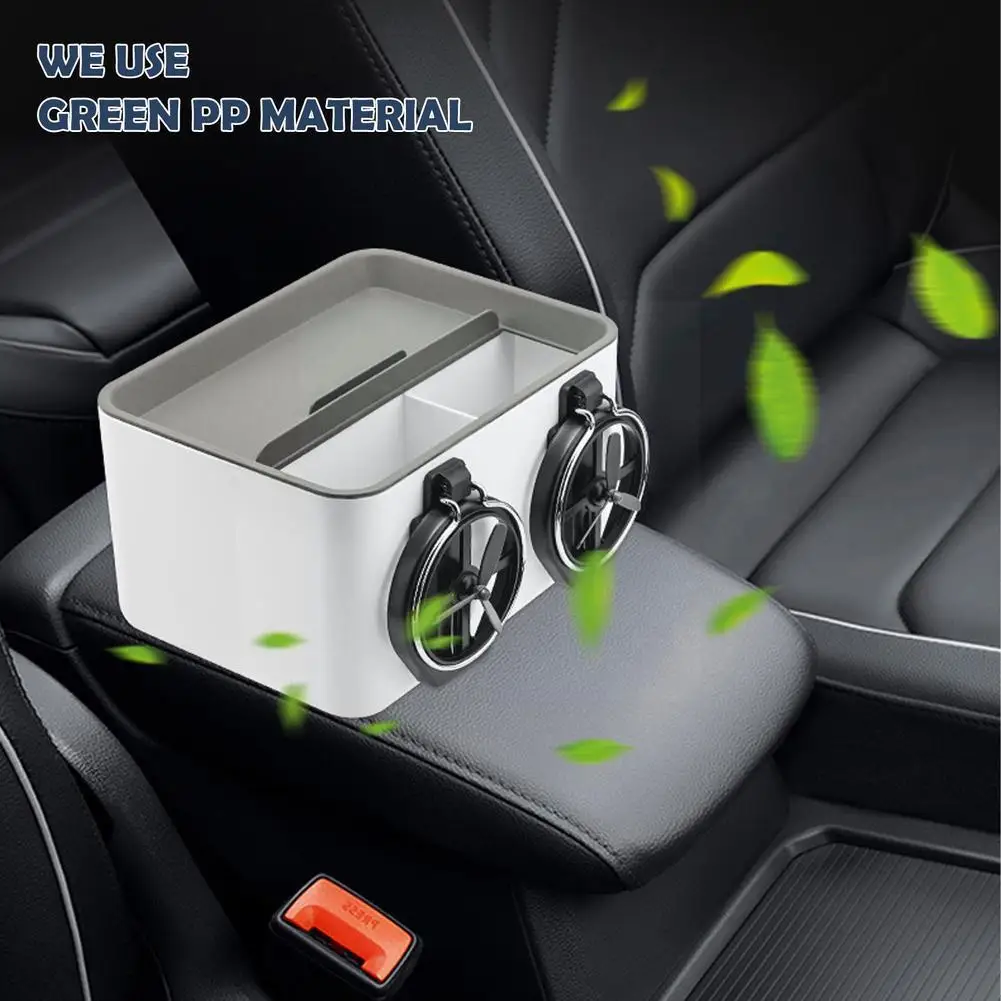 

Car Tissue Box Inner Folding Cup Holder Car Armrest Box Bag Card Phone Drawer Multi-function Storage Mobile Bo R8c0