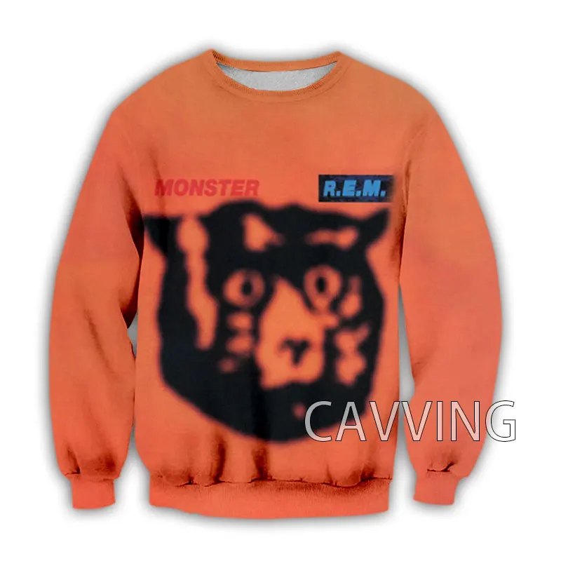 

Новая мода для женщин/мужчин 3D печать R.E.M. Толстовки с круглым вырезом, топы в стиле Харадзюку, толстовки с длинным рукавом