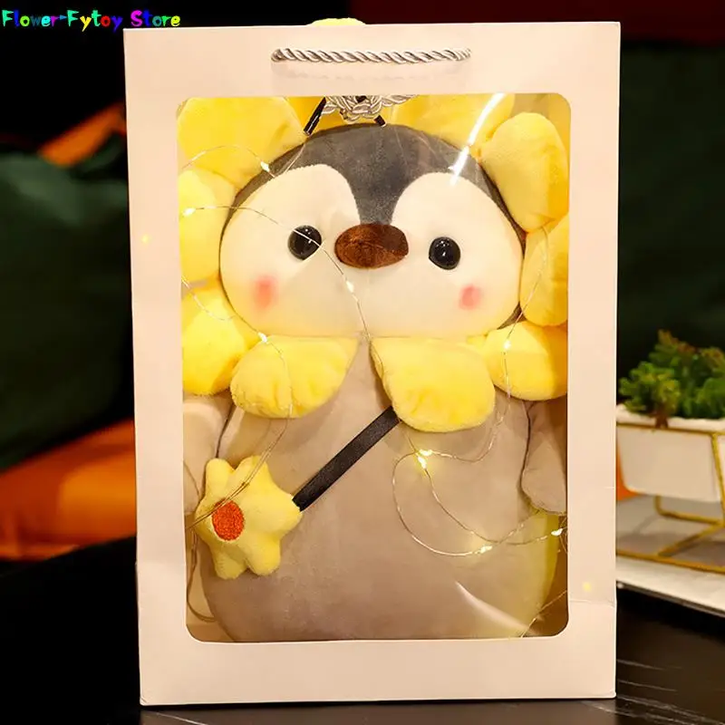 1PC Cute Cartoon Mollusk Penguin Cosplay Plush Cross-dress Rabbit Sunflower Unicorn Gifts to Girlfriend Room Decor 25cm - купить по