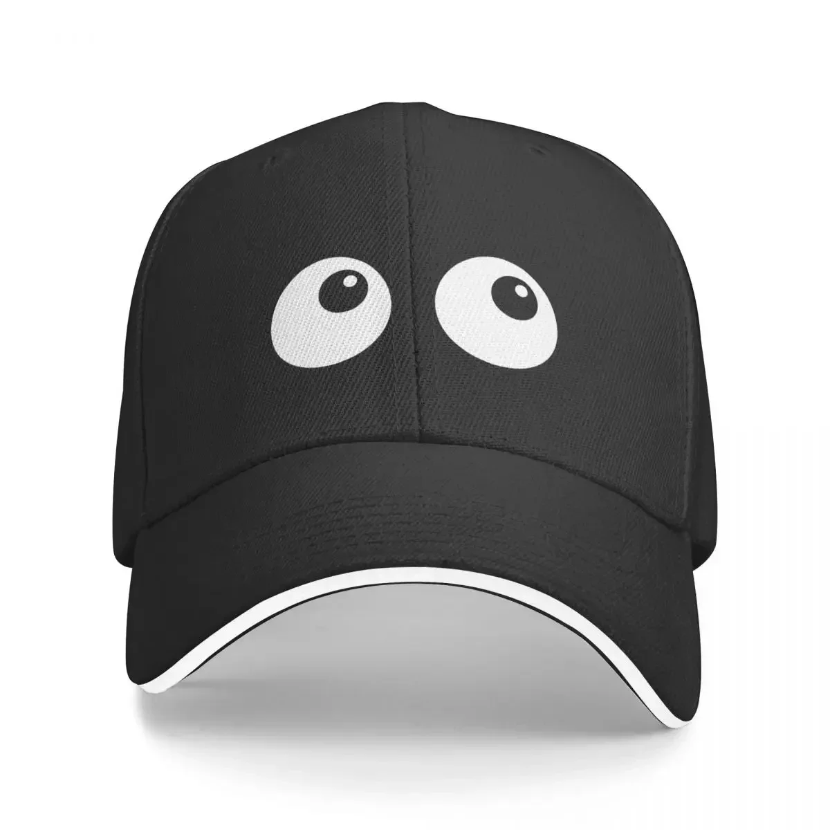 Бейсболка Googly Eyes черная полиэстер унисекс