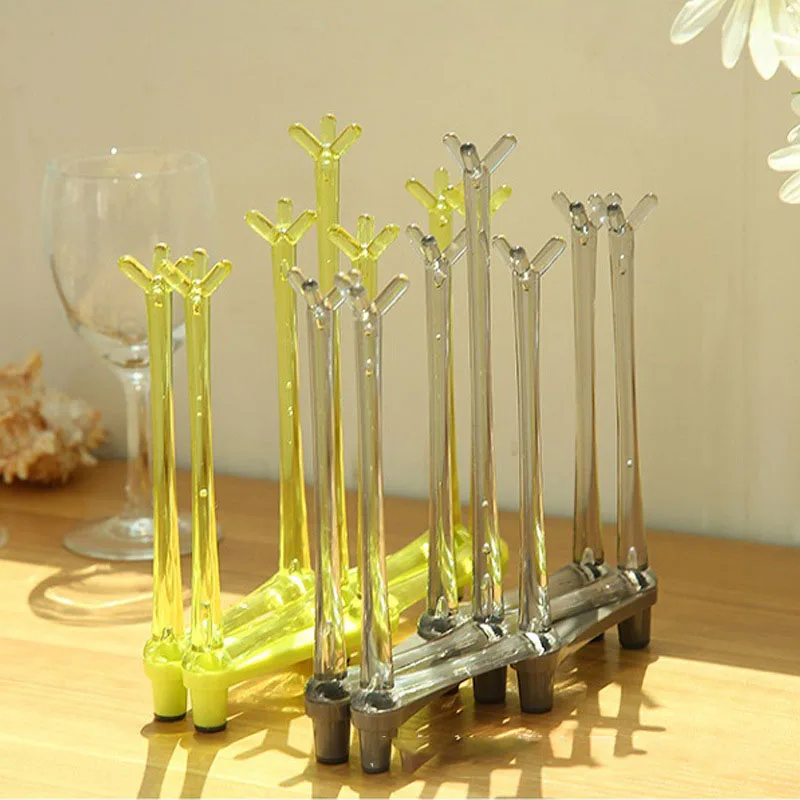 

Stretchable Cup Holder Kitchen Red Wine Glass Cup Drying Plastic Drying Organizer Shelf Mug Water Drainer Stand Kitchen Supply