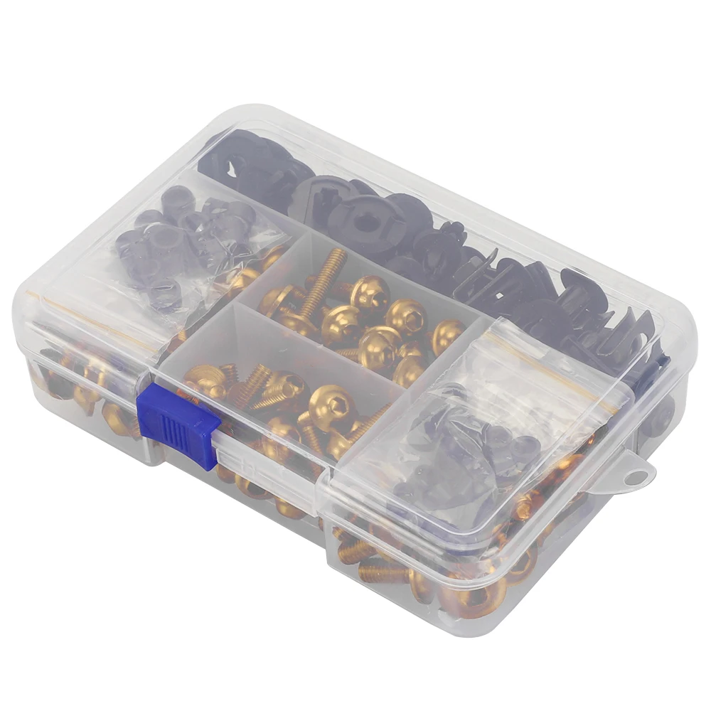 ępione akcesoria motocyklowe Zestaw aluminiowych śrub owiewki klipsów do nakrętek HUSQVARNA 701ENDURO Enduro701 701 SUPER MOTO ENDURO