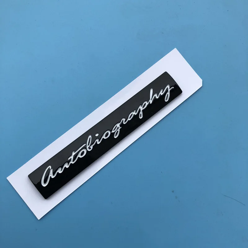 

Black Autobiography Letters Emblem Bar Logo for Land Range Rover SV Edition Bar Badge Car Styling Trunk Sticker…