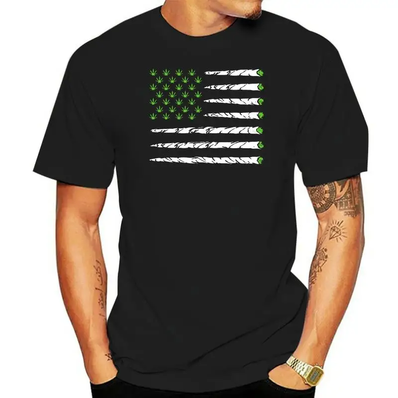 

Weed Flag - Black T-shirt 420 Stoner Humor Bud Kush Chronic All Sizes S-3XL Top Quality Cotton Casual Men T Shirts Men Free