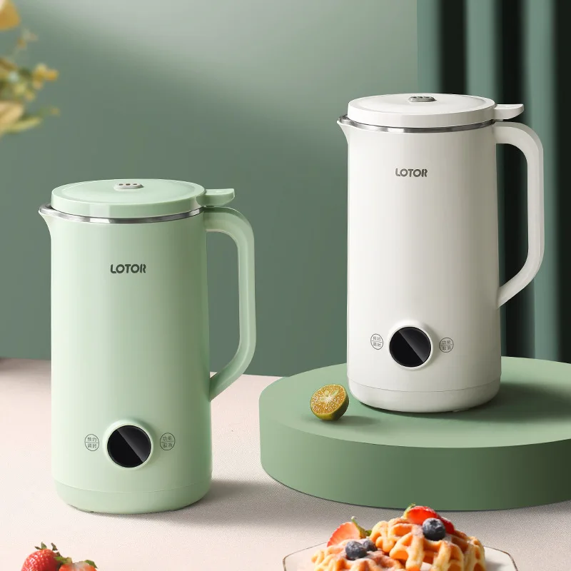 

Portable Soybean Milk Machine Electric Multicooker Blender Soy Milk Rice Paste Maker Wall Breaking Machine Food Processer 600ml