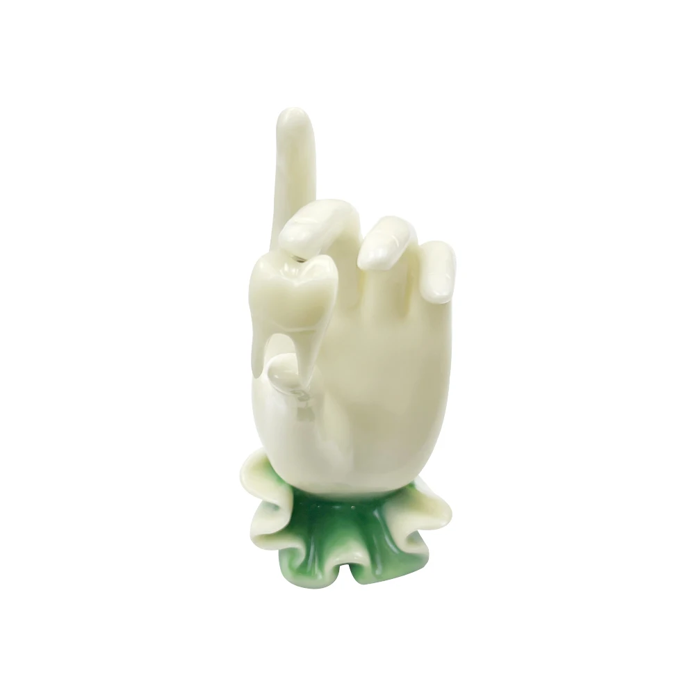 Цельный художественный стакан из стекла скульптура для основной бижутерии