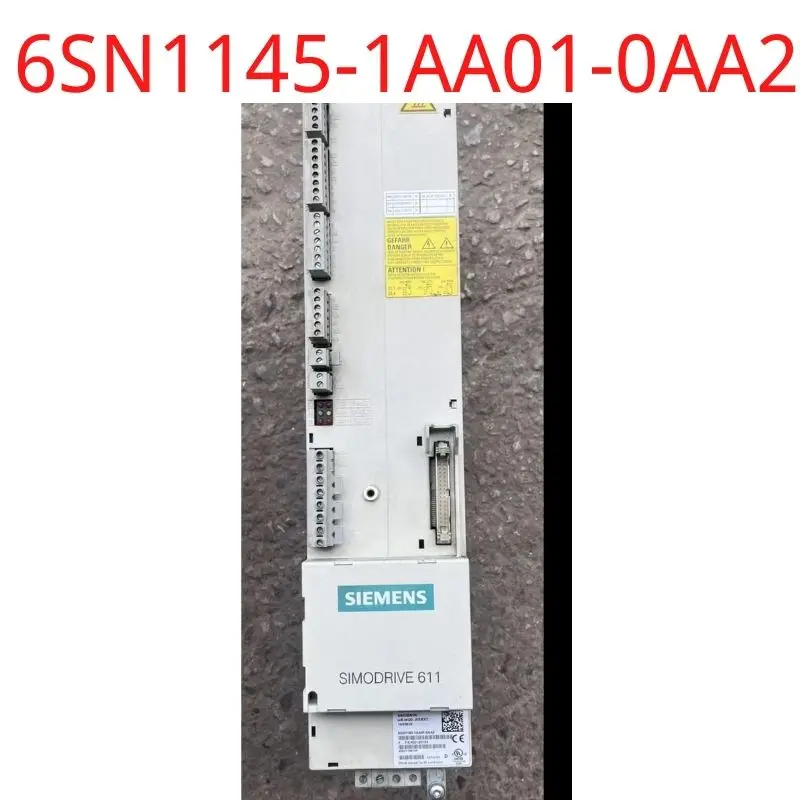 

Подержанный модуль подачи SINAMICS 6SN1145-1AA01-0AA2 SIMODRIVE 611, 10/25 кВт, Нерегулируемое; Внутреннее/внешнее охлаждение, сетевой контактор