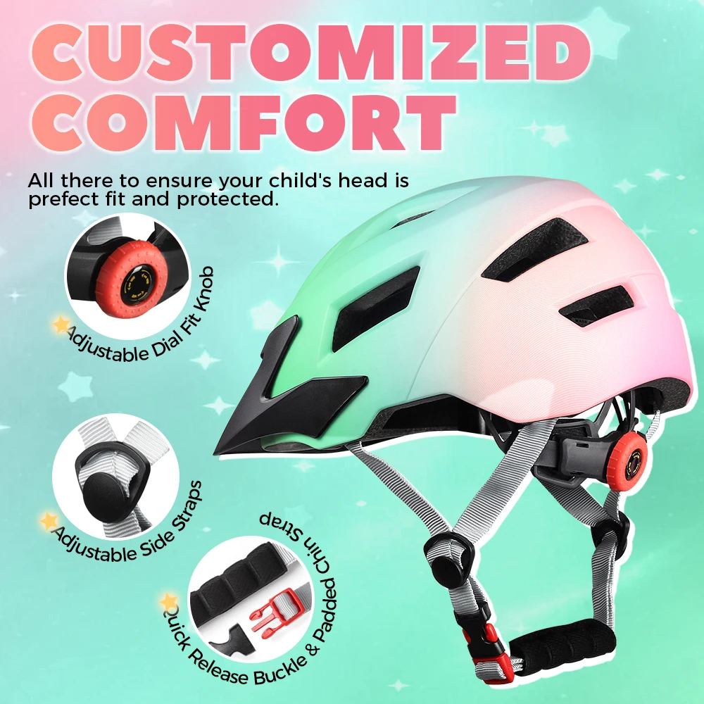 Детский Велосипедный Шлем Из Материала EPS Безопасная Велосипедная Кепка Для