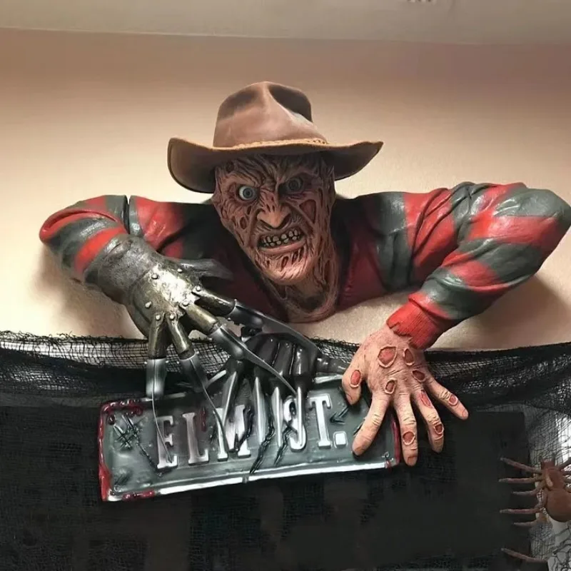 

Ruby's Elm Street Nightmare Freddy Krueger Tomb Walker Decor Halloween Christmas Horror Decor Figure Wall Hanging Decor Craft