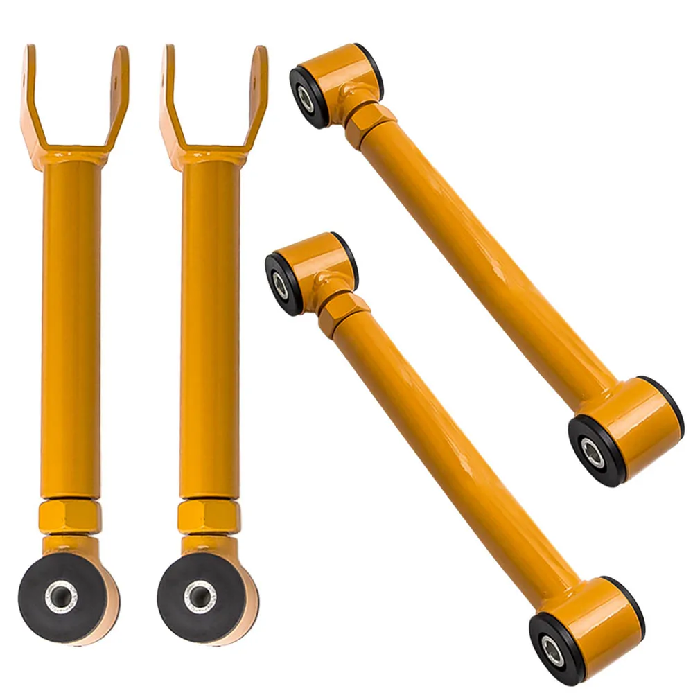 

4 шт. передний верхний и нижний Регулируемый рычаг управления для Jeep Cherokee XJ 1986-2001 для Jeep Grand Cherokee 99-04