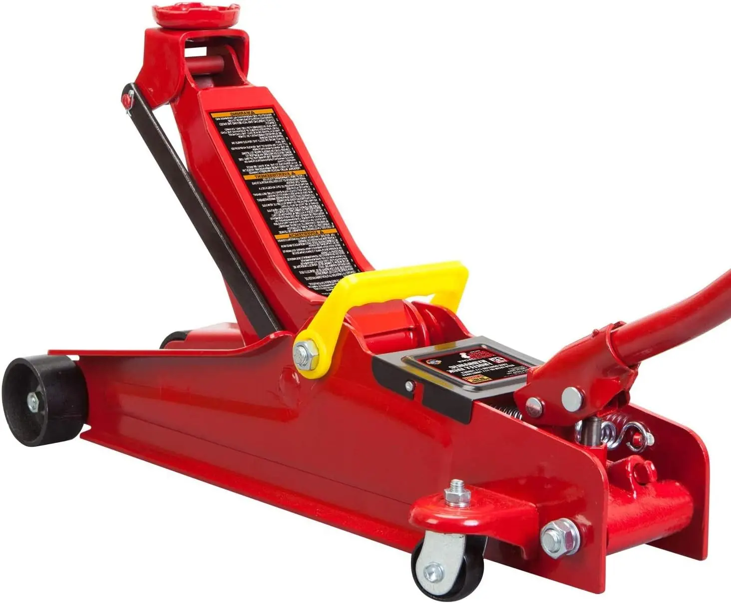 

Torin Hydraulic Low Profile Trolley Service/Floor Jack with Single Piston Quick Lift , 2.5 Ton (5,000 lb) Capacity, Red
