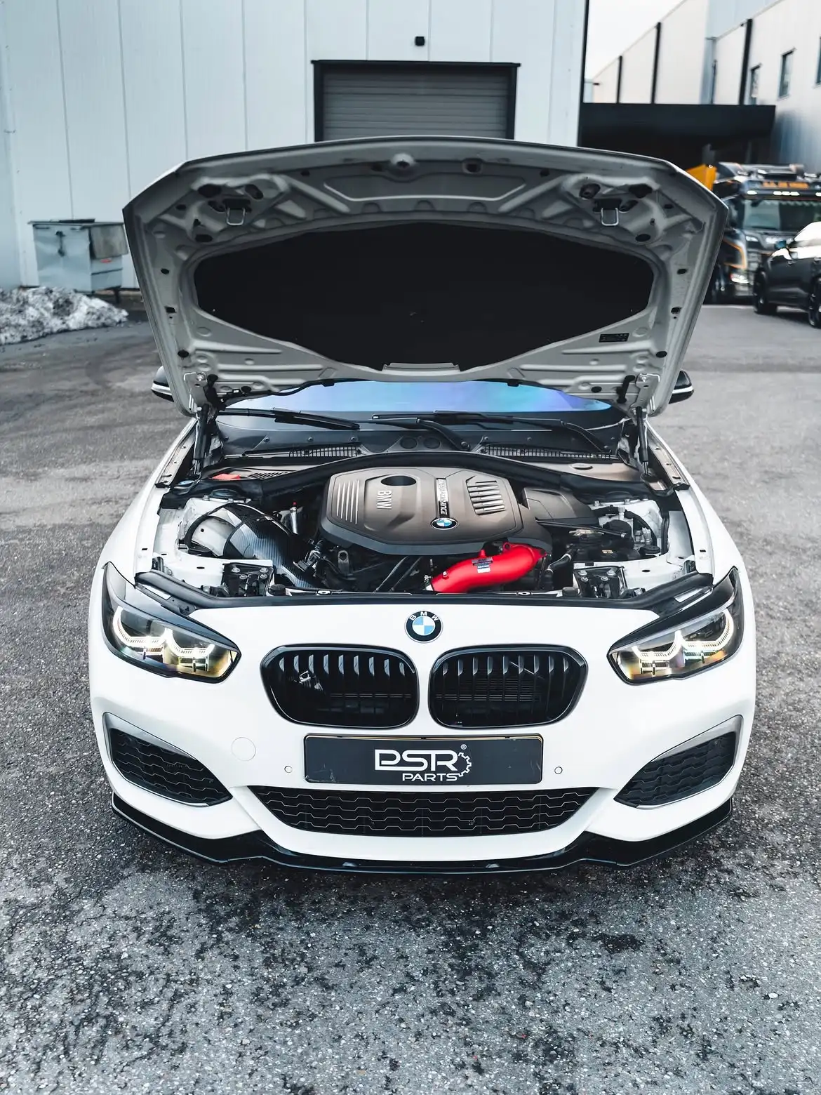 Фото Для BMW серии 1 F20 F21 118i 120i M135i M140i LCI 2015-2019 автомобильный передний бампер, спойлер, диффузор, защита, дефлектор, комплект кузова из АБС-пластика №2