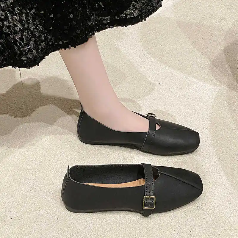 Туфли-лодочки женские универсальные Мягкие Мокасины с квадратным носком