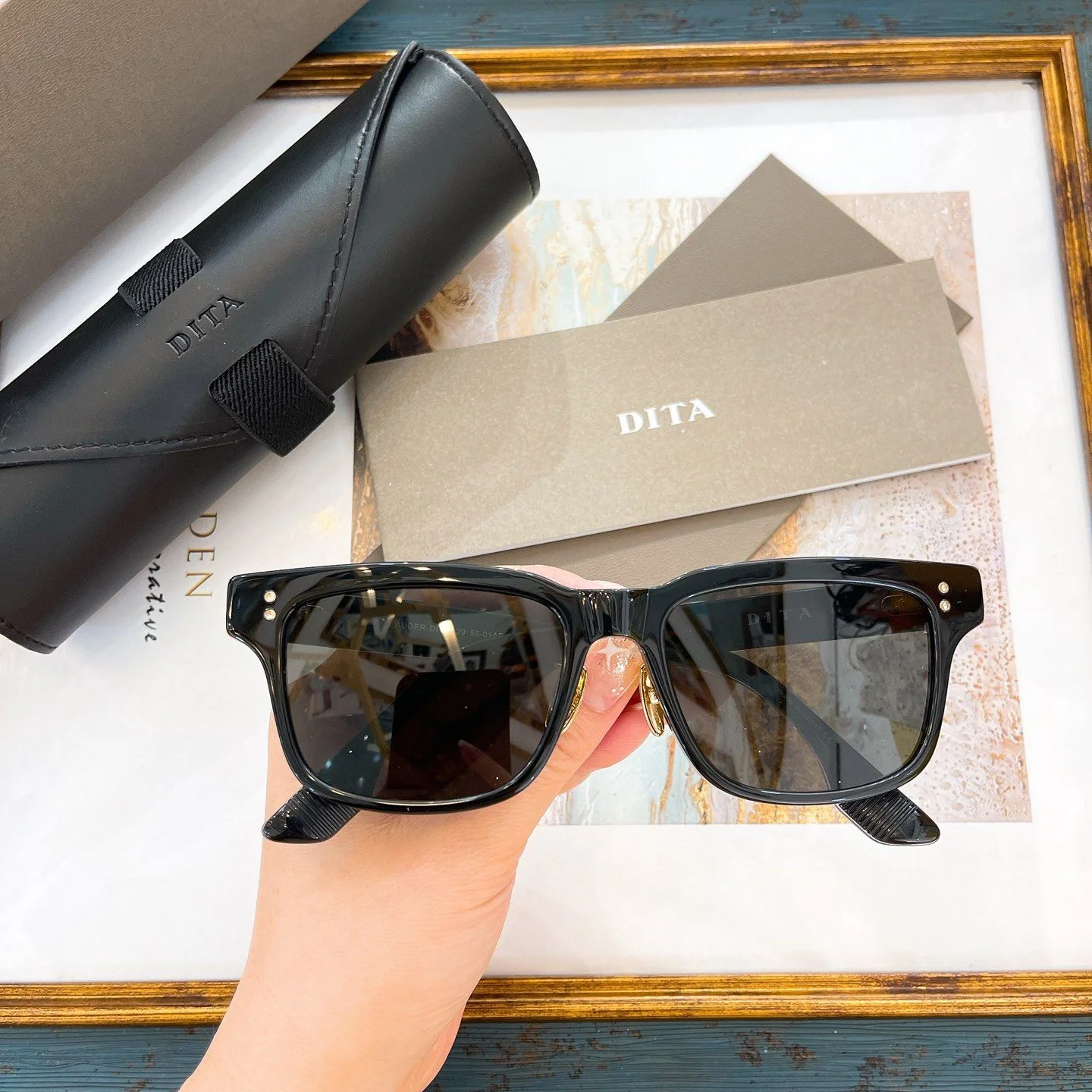 

Новое поступление, дизайнерские модные высококачественные ацетатные Квадратные Солнцезащитные очки DITA в стиле унисекс, поляризационные антибликовые очки для вождения для мужчин и женщин