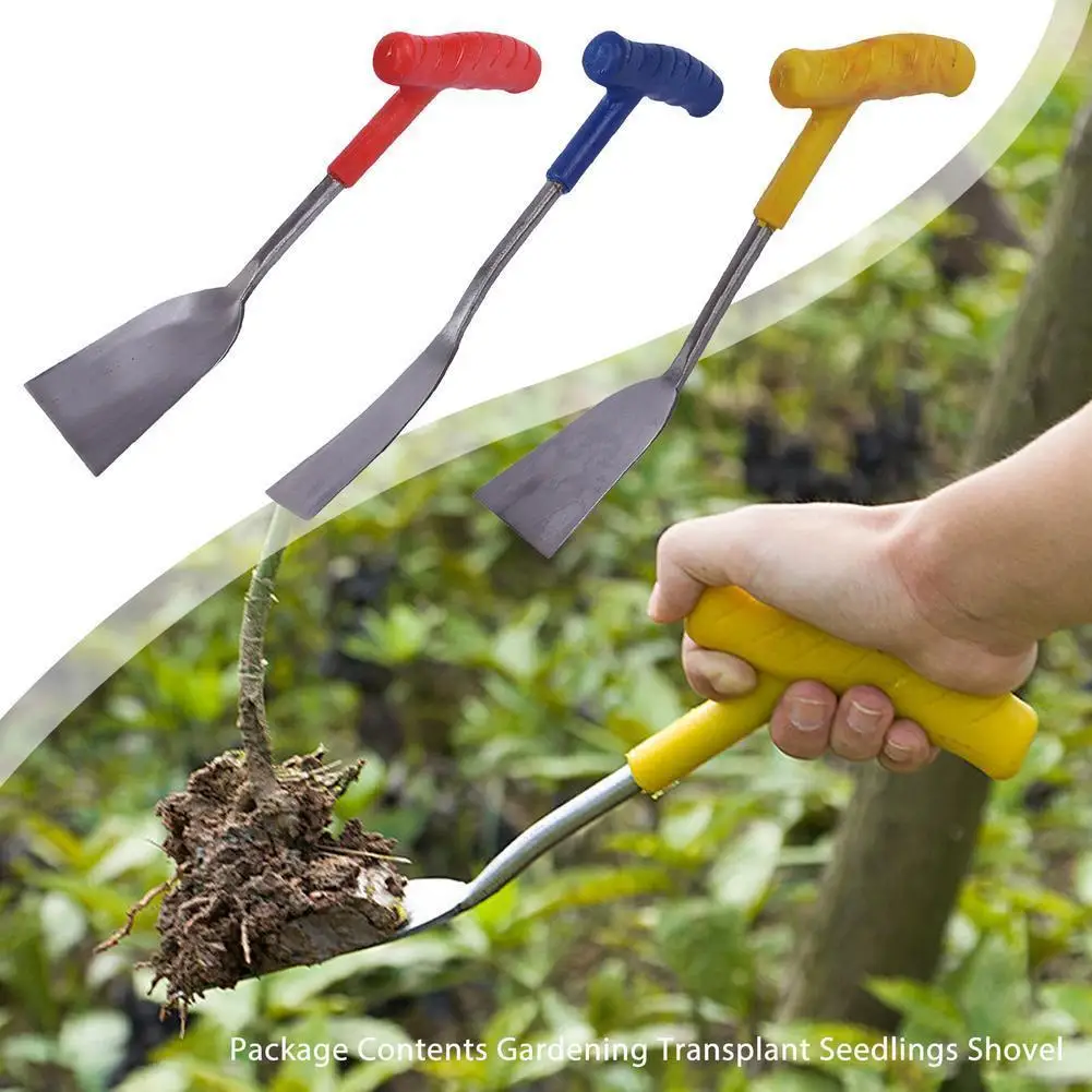 

Садовый инструмент для пересадки саженцев, лопата для прополки, лопата для плоской пересадки с эффективной нескользящей ручкой, садовый ин...
