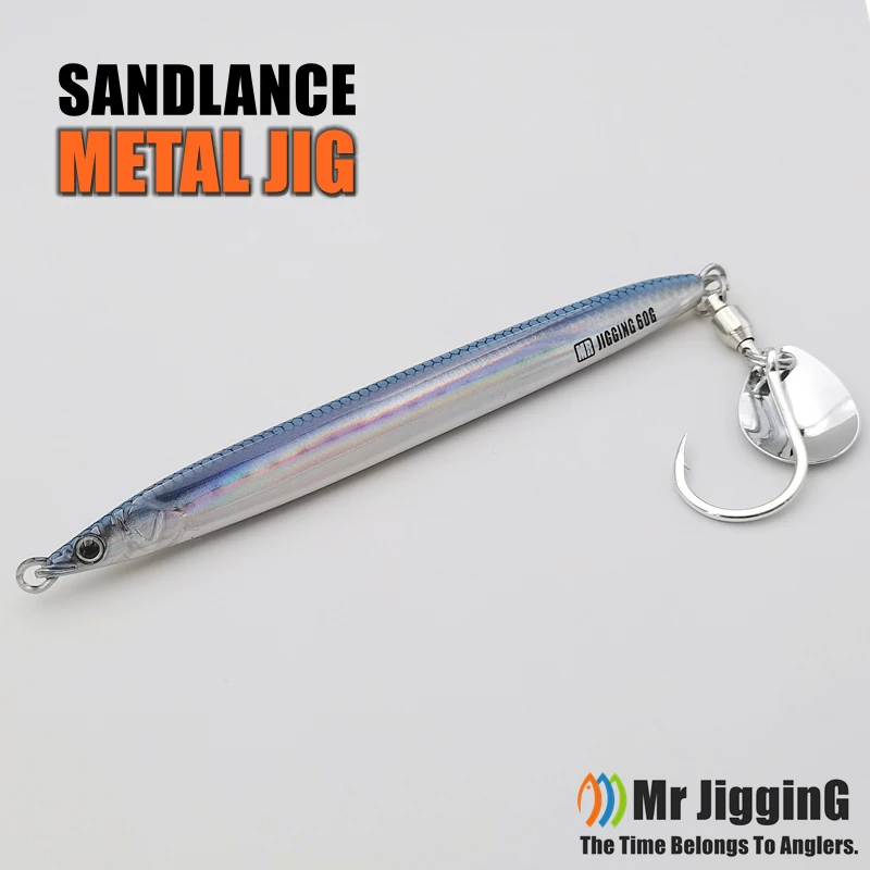 Фото Mr JigginG Biomimetic Sandlance Metal Jig 30 г 40 г 60 г 80 г 100 г 120 г испанская приманка для скумбрии Katsuo Fast Hairtail рыболовная приманка №1