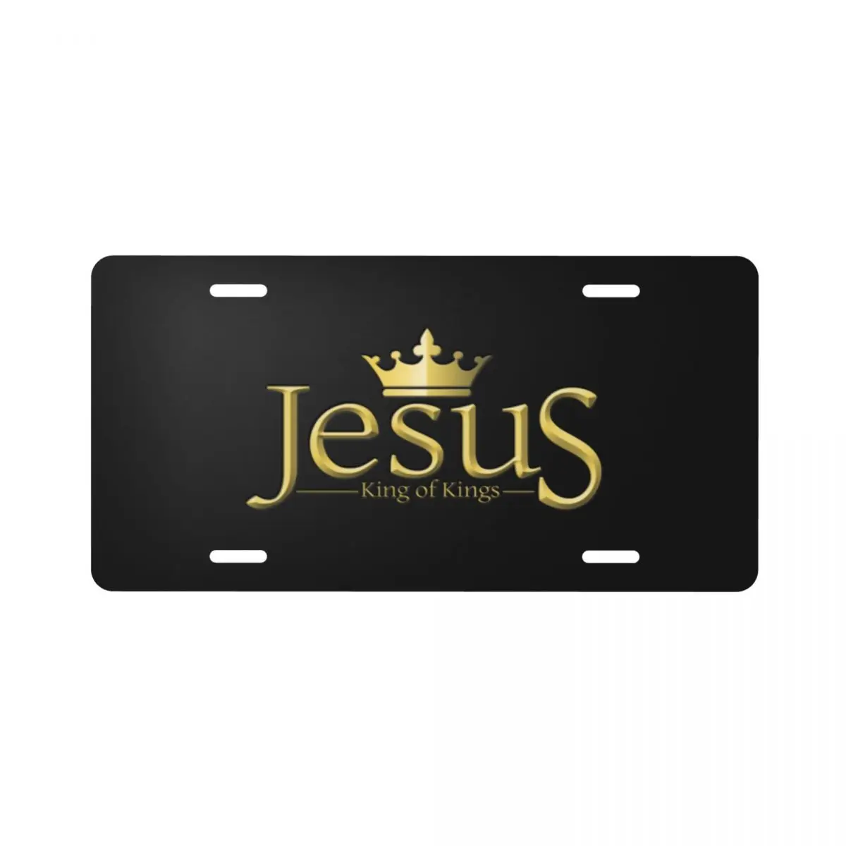 

Металлический автомобильный номерной знак с Иисусом король 6 дюймов x 12 дюймов