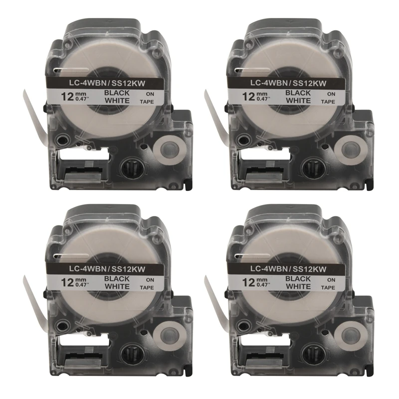 

20 Pack Replace LK-4WBN LC-4WBN9(SS12KW) Label Tapes For Epson Labelworks LW300 LW400 LW500 LW700 Black On White