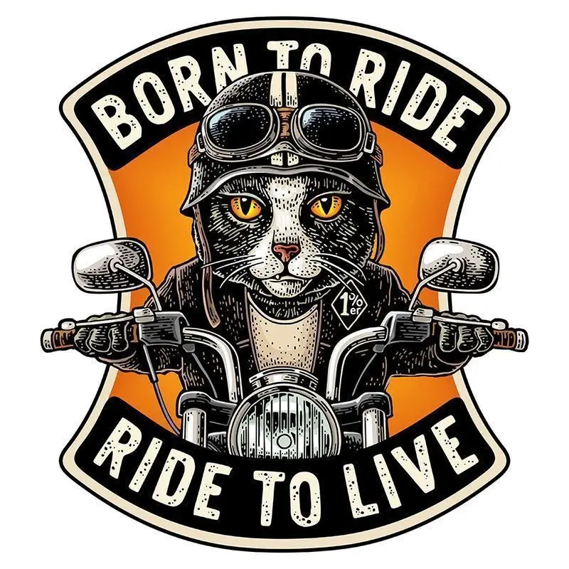 

Крутой Cat Rider мотоцикл скутер локомотив ретро светоотражающая наклейка для автомобиля мотоцикл кузов топливный бак наклейка на лобовое стекло аксессуары