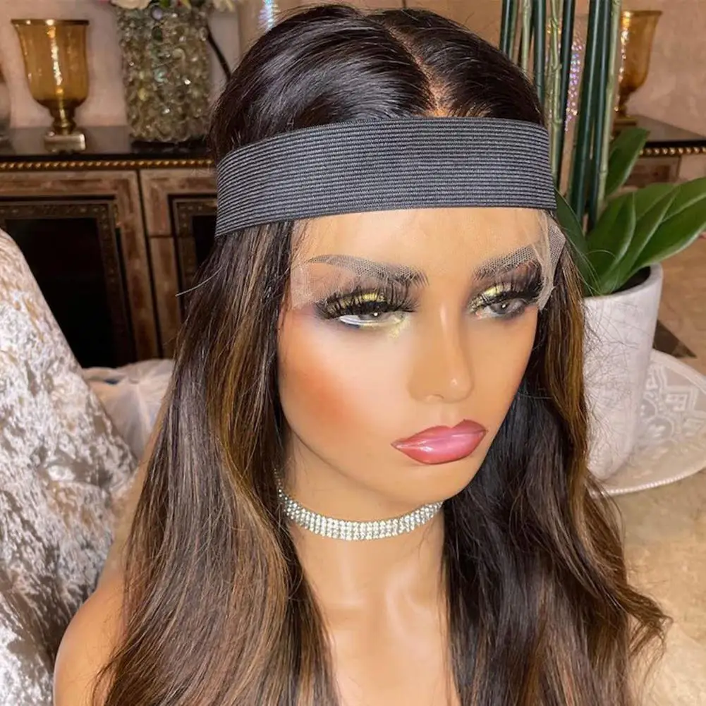 

2Pcs Women Wig Band Styling Hair Clip Fasten Tape Wide Lace Edges Wrap Band Wig for Men