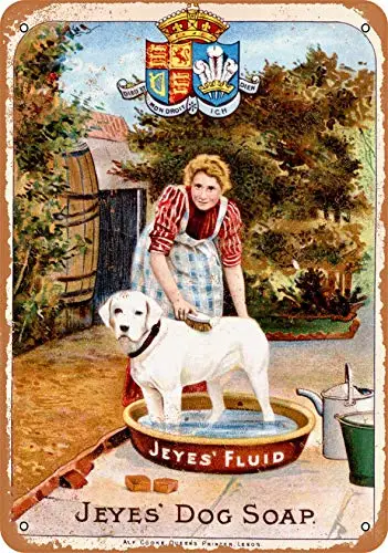 

Металлический знак-мыло для собак 1891 jeyes-винтажный вид