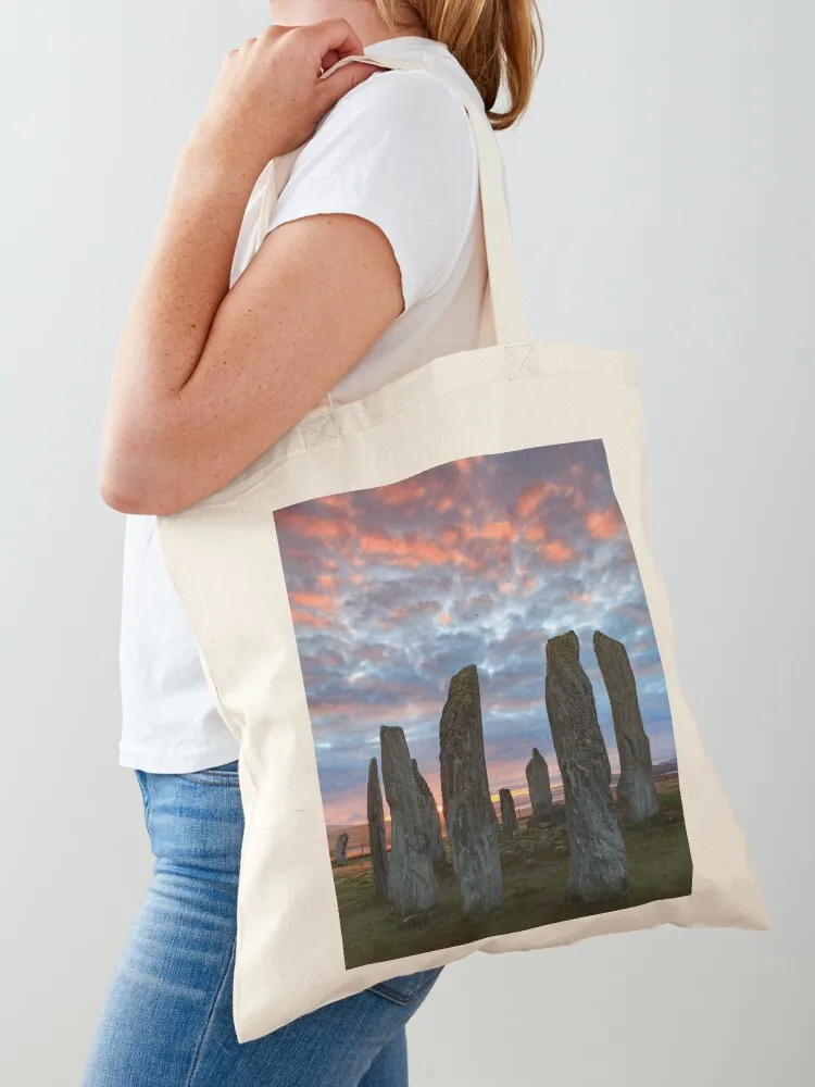 Сумка-тоут Sunrise at Callanish Stone Circle холщовая сумка для женщин большая женская