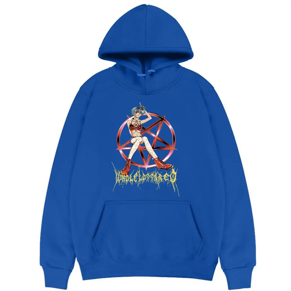 Толстовка Playboi Carti WLR в стиле аниме красная с капюшоном топы мужские милые